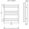 Полотенцесушитель водяной LEMARK UNIT LM45607 П7 500x600